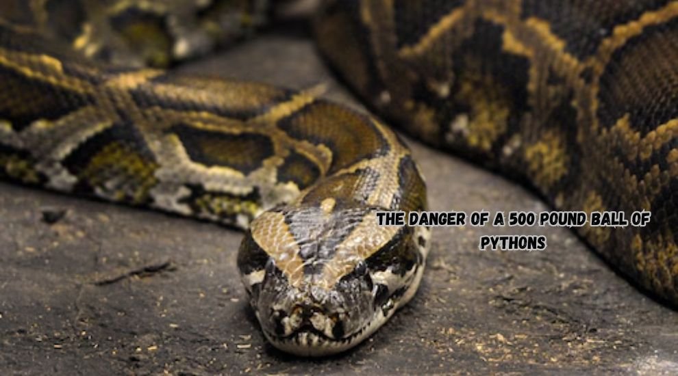 500 pound ball of pythons